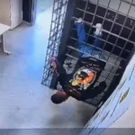 Cámaras de seguridad captan la insólita fuga de un prisionero en Brasil al atravesar los barrotes